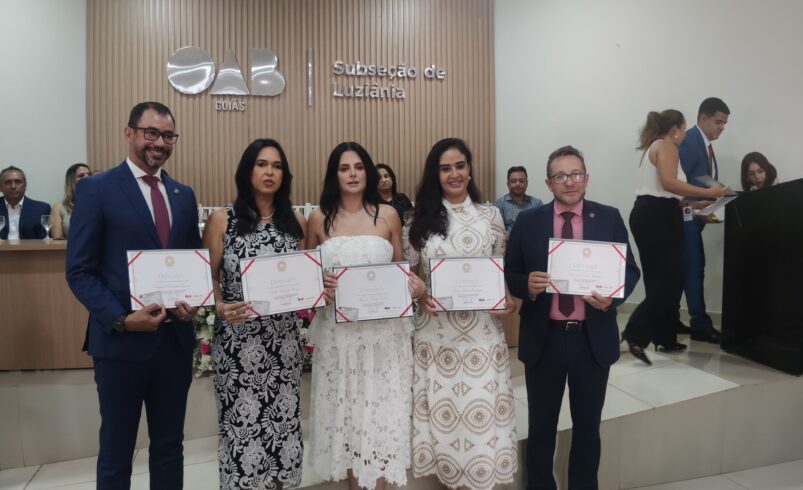 Solenidade de diplomação na OAB Subseção de Luziânia- GO